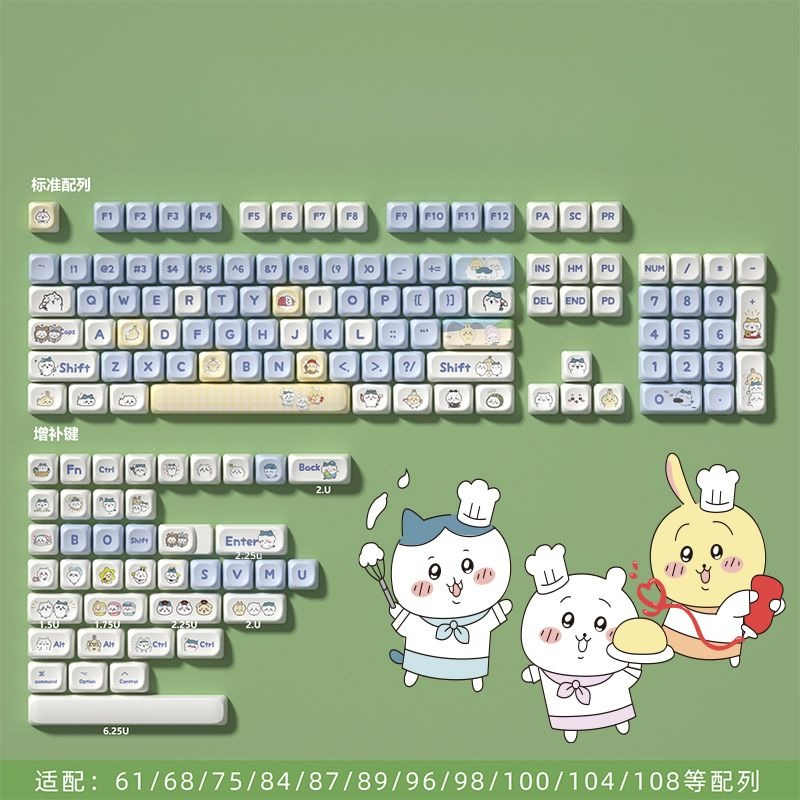 Kawaii Cute Chiikawa Themed MO - огляд і ціна Keycap Artisan Anime