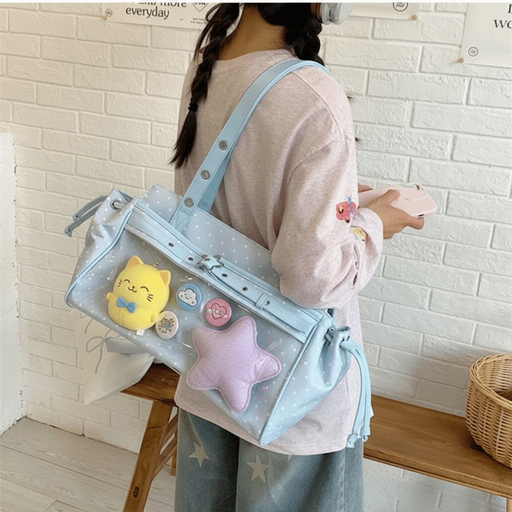 Harajuku Polka Dot Itabag Y2K  - огляд і ціна Anime Merchandise For Men