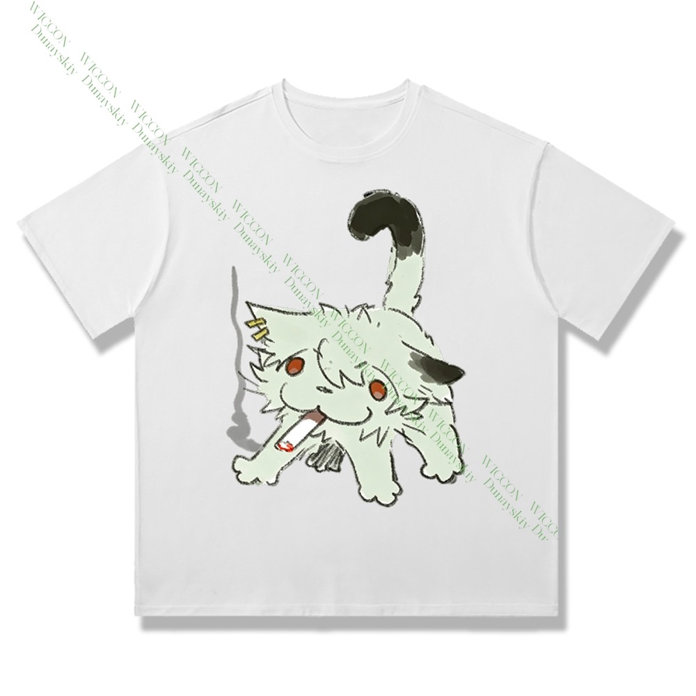 Chainsmoker Cat Yaniko Satou C - огляд і ціна Anime Merchandise T Shirt