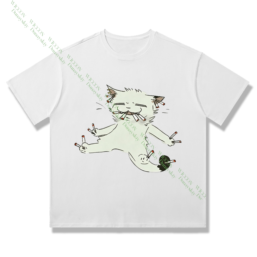 Chainsmoker Cat Yaniko Satou C - огляд і ціна Anime Merchandise T Shirt
