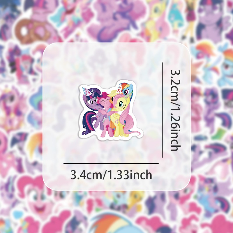 100pcs Cartoon My Little Ponys - огляд і ціна Anime Merchandise Gift