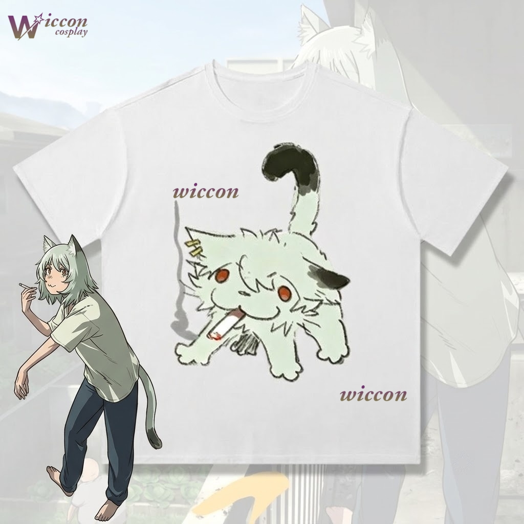 YesOk Chainsmoker Cat Yaniko S - огляд і ціна Anime Merchandise T Shirt