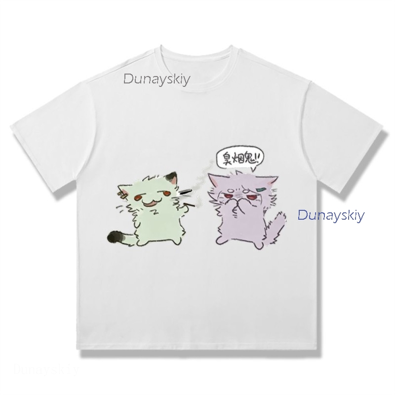 YesOk Chainsmoker Cat Yaniko S - огляд і ціна Anime Merchandise T Shirt