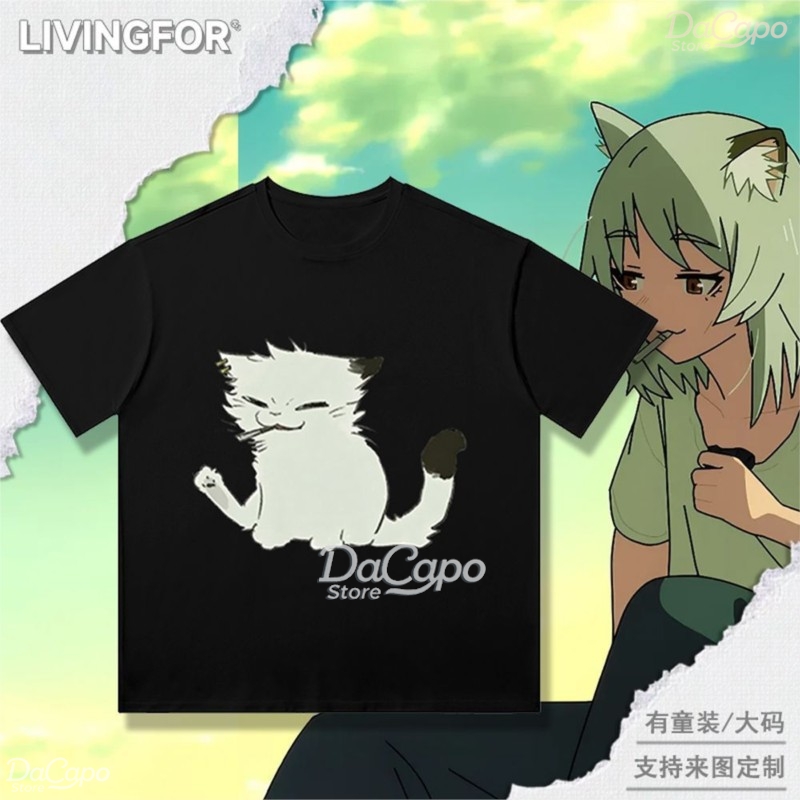 Chainsmoker Cat Yaniko Satou C - огляд і ціна Anime Merchandise T Shirt