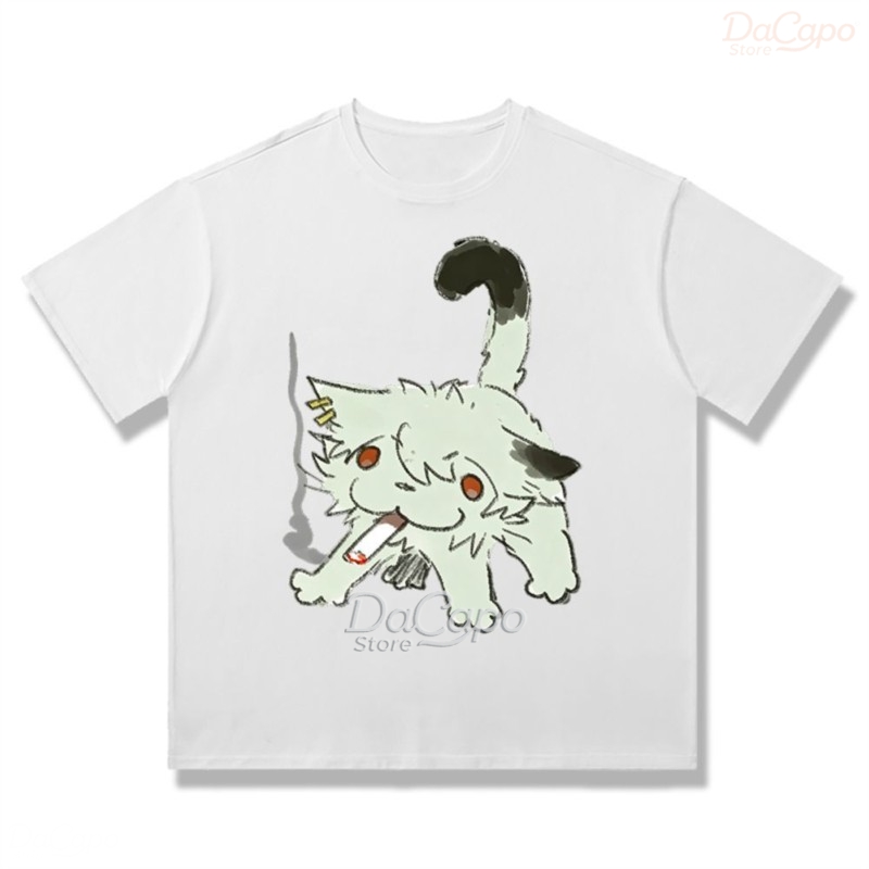 Chainsmoker Cat Yaniko Satou C - огляд і ціна Anime Merchandise T Shirt