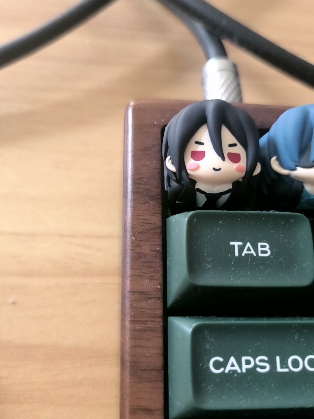 Kawaii Resin Keycap Anime Blac - огляд і ціна Keycap Artisan Anime